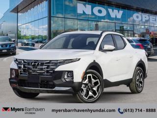 <b>Sunroof,  Leather Seats,  Premium Audio,  Adaptive Cruise Control,  Heated Seats!</b><br> <br> <br> <br>  Head turning styling and genuine practicality make this Santa Cruz the perfect companion for the urban dweller. <br> <br>The Hyundai Santa Cruz shines as an urban pickup with snazzy looks, easy driving and parking, and a bed sized to handle small jobs and big outdoor adventures. With impressive handling and efficiency, this truck rewards you with the benefits of a traditional pickup truck, but without the drawbacks. Great tech and safety features also ensure that the Santa Fe is a pleasant companion for all your tasks.<br> <br> This atlas white Regular Cab 4X4 pickup   has an automatic transmission and is powered by a  281HP 2.5L 4 Cylinder Engine.<br> This vehicles price also includes $2984 in additional equipment.<br> <br> Our Santa Cruzs trim level is Trend. Step things up with this Santa Cruz with the Trend package, which comes standard with leather upholstery, an express open/close sunroof, an 8-speaker Bose premium audio system, adaptive cruise control, and an illuminated glovebox. This amazing truck also offers heated front bucket seats, a heated leather-wrapped steering wheel, towing equipment with trailer sway control and a wiring harness, proximity keyless entry with push button start, dual-zone climate control, and a 10.25-inch infotainment screen with navigation, Apple CarPlay, and Android Auto. Safety equipment include blind spot detection, lane keeping assist, lane departure warning, forward and rear collision mitigation, and driver monitoring alert. This vehicle has been upgraded with the following features: Sunroof,  Leather Seats,  Premium Audio,  Adaptive Cruise Control,  Heated Seats,  Navigation,  Apple Carplay. <br><br> <br/> See dealer for details. <br> <br><br> Come by and check out our fleet of 20+ used cars and trucks and 80+ new cars and trucks for sale in Ottawa.  o~o