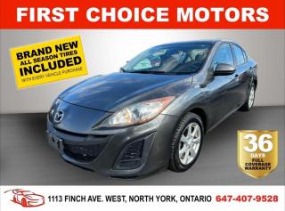 Welcome to First Choice Motors, the largest car dealership in Toronto of pre-owned cars, SUVs, and vans priced between $5000-$15,000. With an impressive inventory of over 300 vehicles in stock, we are dedicated to providing our customers with a vast selection of affordable and reliable options. <br><br>Were thrilled to offer a used 2011 Mazda MAZDA3 GX, grey color with 208,000km (STK#7031) This vehicle was $6990 NOW ON SALE FOR $5990. It is equipped with the following features:<br>- Automatic Transmission<br>- Alloy wheels<br>- Power windows<br>- Power locks<br>- Power mirrors<br>- Air Conditioning<br><br>At First Choice Motors, we believe in providing quality vehicles that our customers can depend on. All our vehicles come with a 36-day FULL COVERAGE warranty. We also offer additional warranty options up to 5 years for our customers who want extra peace of mind.<br><br>Furthermore, all our vehicles are sold fully certified with brand new brakes rotors and pads, a fresh oil change, and brand new set of all-season tires installed & balanced. You can be confident that this car is in excellent condition and ready to hit the road.<br><br>At First Choice Motors, we believe that everyone deserves a chance to own a reliable and affordable vehicle. Thats why we offer financing options with low interest rates starting at 7.9% O.A.C. Were proud to approve all customers, including those with bad credit, no credit, students, and even 9 socials. Our finance team is dedicated to finding the best financing option for you and making the car buying process as smooth and stress-free as possible.<br><br>Our dealership is open 7 days a week to provide you with the best customer service possible. We carry the largest selection of used vehicles for sale under $9990 in all of Ontario. We stock over 300 cars, mostly Hyundai, Chevrolet, Mazda, Honda, Volkswagen, Toyota, Ford, Dodge, Kia, Mitsubishi, Acura, Lexus, and more. With our ongoing sale, you can find your dream car at a price you can afford. Come visit us today and experience why we are the best choice for your next used car purchase!<br><br>All prices exclude a $10 OMVIC fee, license plates & registration  and ONTARIO HST (13%)