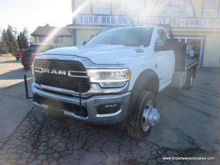 Used 2021 Dodge Ram 5500 WORK READY SLT-MODEL 3 PASSENGER 6.7L - CUMMINS.. 4X4.. REGULAR-CAB.. FLAT-DECK-BOX.. TRAILER BRAKE.. POWER PEDALS.. BLUETOOTH SYSTEM.. for sale in Bradford, ON