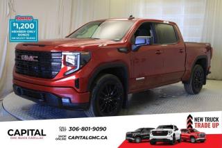 This 2024 GMC Sierra 1500 in Volcanic Red Tintcoat is equipped with 4WD and Gas V8 5.3L/325 engine.The Next Generation Sierra redefines what it means to drive a pickup. The redesigned for 2019 Sierra 1500 boasts all-new proportions with a larger cargo box and cabin. It also shaves weight over the 2018 model through the use of a lighter boxed steel frame and extensive use of aluminum in the hood, tailgate, and doors.To help improve the hitching and towing experience, the available ProGrade Trailering System combines intelligent technologies to offer an in-vehicle Trailering App, a companion to trailering features in the myGMC app and multiple high-definition camera views.GMC has altered the pickup landscape with groundbreaking innovation that includes features such as available Rear Camera Mirror and available Multicolour Heads-Up Display that puts key vehicle information low on the windshield. Innovative safety features such as HD Surround Vision and Lane Change Alert with Side Blind Zone alert will also help you feel confident and in control in the Next Generation Seirra.Key features of the Sierra Elevation include: Monochromatic look with black grille and vertical recovery hooks, 20 gloss black painted-aluminum wheels, Available x31 Off-Road package with integrated dual exhaust and all-terrain tires, Keyless open and start, and LED cargo box lighting.Check out this vehicles pictures, features, options and specs, and let us know if you have any questions. Helping find the perfect vehicle FOR YOU is our only priority.P.S...Sometimes texting is easier. Text (or call) 306-988-7738 for fast answers at your fingertips!Dealer License #914248Disclaimer: All prices are plus taxes & include all cash credits & loyalties. See dealer for Details.