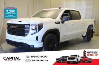 This 2024 GMC Sierra 1500 in Summit White is equipped with 4WD and Turbocharged Diesel I6 3.0L/183 engine.The Next Generation Sierra redefines what it means to drive a pickup. The redesigned for 2019 Sierra 1500 boasts all-new proportions with a larger cargo box and cabin. It also shaves weight over the 2018 model through the use of a lighter boxed steel frame and extensive use of aluminum in the hood, tailgate, and doors.To help improve the hitching and towing experience, the available ProGrade Trailering System combines intelligent technologies to offer an in-vehicle Trailering App, a companion to trailering features in the myGMC app and multiple high-definition camera views.GMC has altered the pickup landscape with groundbreaking innovation that includes features such as available Rear Camera Mirror and available Multicolour Heads-Up Display that puts key vehicle information low on the windshield. Innovative safety features such as HD Surround Vision and Lane Change Alert with Side Blind Zone alert will also help you feel confident and in control in the Next Generation Seirra.Key features of the Sierra Elevation include: Monochromatic look with black grille and vertical recovery hooks, 20 gloss black painted-aluminum wheels, Available x31 Off-Road package with integrated dual exhaust and all-terrain tires, Keyless open and start, and LED cargo box lighting.Check out this vehicles pictures, features, options and specs, and let us know if you have any questions. Helping find the perfect vehicle FOR YOU is our only priority.P.S...Sometimes texting is easier. Text (or call) 306-988-7738 for fast answers at your fingertips!Dealer License #914248Disclaimer: All prices are plus taxes & include all cash credits & loyalties. See dealer for Details.