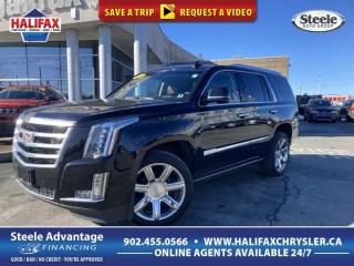 Used 2019 Cadillac Escalade Premium Luxury FULL SIZE, 4WD, DVD, HEATED AND COOLED LEATHER, SUNROOF, CAPTAIN SEATS, LOW KM for sale in Halifax, NS