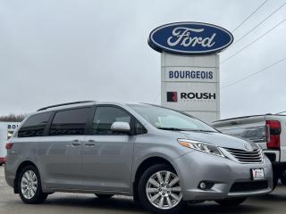 <b>Navigation,  Sunroof,  Leather Seats,  Rear View Camera,  Blind Spot Assist!</b><br> <br> Gear up for winter with Bourgeois Motors Ford! Throughout November, when you purchase, lease, or finance any in-stock new or pre-owned vehicle you can take advantage of our volume discount pricing on winter wheel and tire packages! Speak with your sales consultant to find out how you can get a grip on winter driving while keeping your cash in your pockets. Stay ahead of winter and your budget at Bourgeois Motors Ford! <br> <br> Compare at $31412 - Our Price is just $30497! <br> <br>   With a powerful V6 engine, comfortable ride, quiet interior, and roomy interior, the 2017 Toyota Sienna is the benchmark vehicle in its segment. This  2017 Toyota Sienna is for sale today in Midland. <br> <br>The 2017 Toyota Sienna does just about everything a family MPV needs it to do. It provides a spacious interior, with seating for everyone and is complemented by a very stylish exterior. The 2017 Siennas interior is modern, spacious and filled with comfort and convenience, with the second row passengers getting as much legroom and headroom as the driver or front passenger. With excellent fuel economy and plenty of space for all passengers and their cargo, the right choice seems to be obvious.This  van has 122,661 kms. Its  silver sky metallic in colour  . It has a 8 speed automatic transmission and is powered by a  296HP 3.5L V6 Cylinder Engine.  All Pre-Owned vehicles from Bourgeois Motors Ford come with the balance of the manufacturers warranty. Additionally, we are pleased to offer buyers a selection of extended warranty options to suit their specific vehicle needs. See a representative for complete details. <br> <br> Our Siennas trim level is XLE AWD 7-Passenger. For a minivan with premium comfort and convenience features that wont break the bank, check out this Sienna XLE. It comes with power sliding doors, a power liftgate, leather seats which are heated in front, a 7-inch display screen, navigation, Bluetooth, SiriusXM, a USB audio input, a power sunroof, front and rear parking sensors, blind spot assist, a rearview camera, and much more. This vehicle has been upgraded with the following features: Navigation,  Sunroof,  Leather Seats,  Rear View Camera,  Blind Spot Assist,  Power Tailgate,  Bluetooth. <br> <br>To apply right now for financing use this link : <a href=https://www.bourgeoismotors.com/credit-application/ target=_blank>https://www.bourgeoismotors.com/credit-application/</a><br><br> <br/><br>At Bourgeois Motors Ford in Midland, Ontario, we proudly present the regions most expansive selection of used vehicles, ensuring youll find the perfect ride in our shared inventory. With a network of dealers serving Midland and Parry Sound, your ideal vehicle is within reach. Experience a stress-free shopping journey with our family-owned and operated dealership, where your needs come first. For over 78 years, weve been committed to serving Midland, Parry Sound, and nearby communities, building trust and providing reliable, quality vehicles. Discover unmatched value, exceptional service, and a legacy of excellence at Bourgeois Motors Fordwhere your satisfaction is our priority.Please note that our inventory is shared between our locations. To avoid disappointment and to ensure that were ready for your arrival, please contact us to ensure your vehicle of interest is waiting for you at your preferred location. <br> Come by and check out our fleet of 80+ used cars and trucks and 200+ new cars and trucks for sale in Midland.  o~o