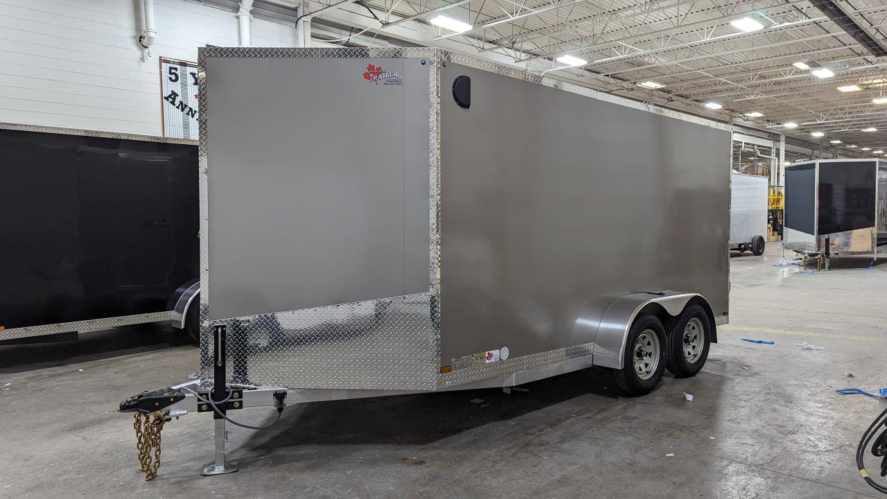 2024 Canadian Trailer Company 7x14 V Nose Cargo Trailer Aluminum Tandem Axle Photo6