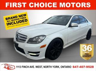 Used 2013 Mercedes-Benz C-Class 4MATIC ~AUTOMATIC, FULLY CERTIFIED WITH WARRANTY!! for sale in North York, ON