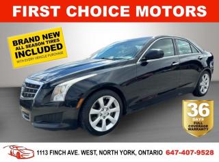 Welcome to First Choice Motors, the largest car dealership in Toronto of pre-owned cars, SUVs, and vans priced between $5000-$15,000. With an impressive inventory of over 300 vehicles in stock, we are dedicated to providing our customers with a vast selection of affordable and reliable options. <br><br>Were thrilled to offer a used 2013 Cadillac ATS 2.0T, black color with 188,000km (STK#7039) This vehicle was $12990 NOW ON SALE FOR $10990. It is equipped with the following features:<br>- Manual Transmission<br>- Leather Seats<br>- Sunroof<br>- Heated seats<br>- Bluetooth<br>- Alloy wheels<br>- Power windows<br>- Power locks<br>- Power mirrors<br>- Air Conditioning<br><br>At First Choice Motors, we believe in providing quality vehicles that our customers can depend on. All our vehicles come with a 36-day FULL COVERAGE warranty. We also offer additional warranty options up to 5 years for our customers who want extra peace of mind.<br><br>Furthermore, all our vehicles are sold fully certified with brand new brakes rotors and pads, a fresh oil change, and brand new set of all-season tires installed & balanced. You can be confident that this car is in excellent condition and ready to hit the road.<br><br>At First Choice Motors, we believe that everyone deserves a chance to own a reliable and affordable vehicle. Thats why we offer financing options with low interest rates starting at 7.9% O.A.C. Were proud to approve all customers, including those with bad credit, no credit, students, and even 9 socials. Our finance team is dedicated to finding the best financing option for you and making the car buying process as smooth and stress-free as possible.<br><br>Our dealership is open 7 days a week to provide you with the best customer service possible. We carry the largest selection of used vehicles for sale under $9990 in all of Ontario. We stock over 300 cars, mostly Hyundai, Chevrolet, Mazda, Honda, Volkswagen, Toyota, Ford, Dodge, Kia, Mitsubishi, Acura, Lexus, and more. With our ongoing sale, you can find your dream car at a price you can afford. Come visit us today and experience why we are the best choice for your next used car purchase!<br><br>All prices exclude a $10 OMVIC fee, license plates & registration  and ONTARIO HST (13%)