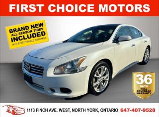 Welcome to First Choice Motors, the largest car dealership in Toronto of pre-owned cars, SUVs, and vans priced between $5000-$15,000. With an impressive inventory of over 300 vehicles in stock, we are dedicated to providing our customers with a vast selection of affordable and reliable options. <br><br>Were thrilled to offer a used 2012 Nissan Maxima SV, white color with 150,000km (STK#7040) This vehicle was $11990 NOW ON SALE FOR $9990. It is equipped with the following features:<br>- Automatic Transmission<br>- Leather Seats<br>- Sunroof<br>- Heated seats<br>- Bluetooth<br>- Reverse camera<br>- Alloy wheels<br>- Power windows<br>- Power locks<br>- Power mirrors<br>- Air Conditioning<br><br>At First Choice Motors, we believe in providing quality vehicles that our customers can depend on. All our vehicles come with a 36-day FULL COVERAGE warranty. We also offer additional warranty options up to 5 years for our customers who want extra peace of mind.<br><br>Furthermore, all our vehicles are sold fully certified with brand new brakes rotors and pads, a fresh oil change, and brand new set of all-season tires installed & balanced. You can be confident that this car is in excellent condition and ready to hit the road.<br><br>At First Choice Motors, we believe that everyone deserves a chance to own a reliable and affordable vehicle. Thats why we offer financing options with low interest rates starting at 7.9% O.A.C. Were proud to approve all customers, including those with bad credit, no credit, students, and even 9 socials. Our finance team is dedicated to finding the best financing option for you and making the car buying process as smooth and stress-free as possible.<br><br>Our dealership is open 7 days a week to provide you with the best customer service possible. We carry the largest selection of used vehicles for sale under $9990 in all of Ontario. We stock over 300 cars, mostly Hyundai, Chevrolet, Mazda, Honda, Volkswagen, Toyota, Ford, Dodge, Kia, Mitsubishi, Acura, Lexus, and more. With our ongoing sale, you can find your dream car at a price you can afford. Come visit us today and experience why we are the best choice for your next used car purchase!<br><br>All prices exclude a $10 OMVIC fee, license plates & registration  and ONTARIO HST (13%)