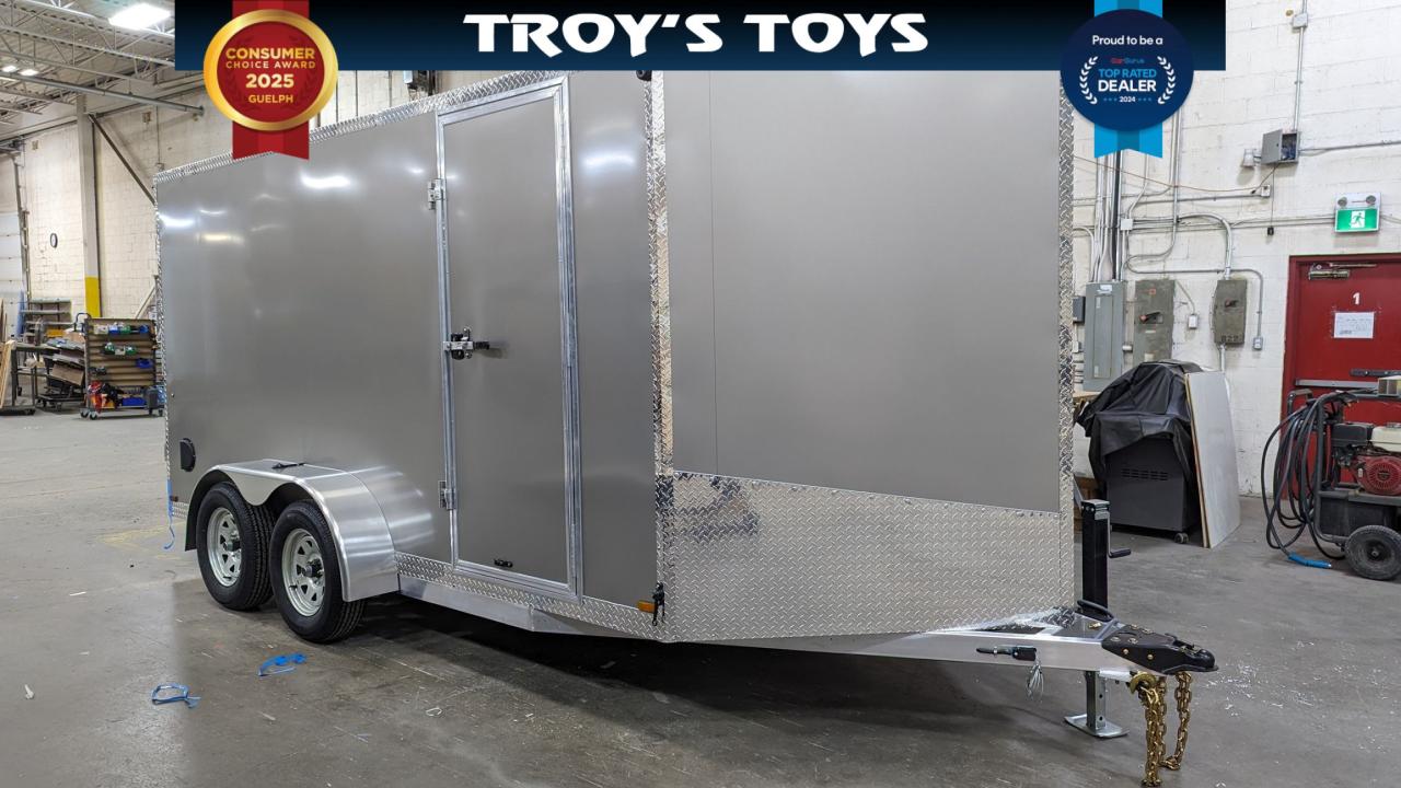 2024 Canadian Trailer Company 7x14 V Nose Cargo Trailer Aluminum Tandem Axle