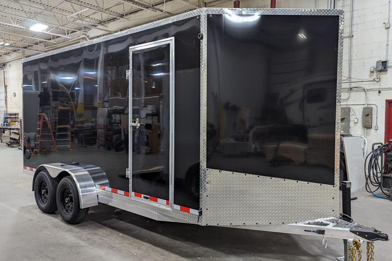 2024 Canadian Trailer Company 7x16 V-Nose Cargo Trailer Aluminum Tandem Axle