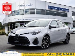 Used 2018 Toyota Corolla SE  Clean, Local, One Owner, Sunroof, Nav, Heated for sale in Abbotsford, BC
