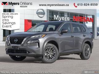 <b>Alloy Wheels,  Heated Seats,  Heated Steering Wheel,  Mobile Hotspot,  Remote Start!</b><br> <br> <br> <br>  Thrilling power when you need it and long distance efficiency when you dont, this 2024 Rogue has it all covered. <br> <br>Nissan was out for more than designing a good crossover in this 2024 Rogue. They were designing an experience. Whether your adventure takes you on a winding mountain path or finding the secrets within the city limits, this Rogue is up for it all. Spirited and refined with space for all your cargo and the biggest personalities, this Rogue is an easy choice for your next family vehicle.<br> <br> This gun metallic SUV  has an automatic transmission and is powered by a  201HP 1.5L 3 Cylinder Engine.<br> <br> Our Rogues trim level is S. Standard features on this Rogue S include heated front heats, a heated leather steering wheel, mobile hotspot internet access, proximity key with remote engine start, dual-zone climate control, and an 8-inch infotainment screen with Apple CarPlay, and Android Auto. Safety features also include lane departure warning, blind spot detection, front and rear collision mitigation, and rear parking sensors. This vehicle has been upgraded with the following features: Alloy Wheels,  Heated Seats,  Heated Steering Wheel,  Mobile Hotspot,  Remote Start,  Lane Departure Warning,  Blind Spot Warning. <br><br> <br/>    5.74% financing for 84 months. <br> Payments from <b>$539.22</b> monthly with $0 down for 84 months @ 5.74% APR O.A.C. ( Plus applicable taxes -  $621 Administration fee included. Licensing not included.    ).  Incentives expire 2024-04-30.  See dealer for details. <br> <br> <br>LEASING:<br><br>Estimated Lease Payment: $470/m <br>Payment based on 4.49% lease financing for 36 months with $0 down payment on approved credit. Total obligation $16,955. Mileage allowance of 20,000 KM/year. Offer expires 2024-04-30.<br><br><br>We are proud to regularly serve our clients and ready to help you find the right car that fits your needs, your wants, and your budget.And, of course, were always happy to answer any of your questions.Proudly supporting Ottawa, Orleans, Vanier, Barrhaven, Kanata, Nepean, Stittsville, Carp, Dunrobin, Kemptville, Westboro, Cumberland, Rockland, Embrun , Casselman , Limoges, Crysler and beyond! Call us at (613) 824-8550 or use the Get More Info button for more information. Please see dealer for details. The vehicle may not be exactly as shown. The selling price includes all fees, licensing & taxes are extra. OMVIC licensed.Find out why Myers Orleans Nissan is Ottawas number one rated Nissan dealership for customer satisfaction! We take pride in offering our clients exceptional bilingual customer service throughout our sales, service and parts departments. Located just off highway 174 at the Jean DÀrc exit, in the Orleans Auto Mall, we have a huge selection of New vehicles and our professional team will help you find the Nissan that fits both your lifestyle and budget. And if we dont have it here, we will find it or you! Visit or call us today.<br> Come by and check out our fleet of 50+ used cars and trucks and 110+ new cars and trucks for sale in Orleans.  o~o