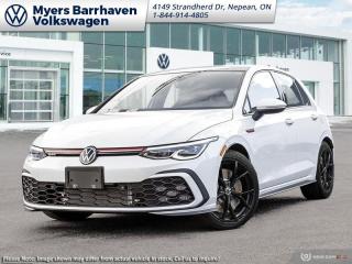 <b>Sunroof!</b><br> <br> <br> <br>  This 2024 Volkswagen GTI remains an everyday hero, with class-leading versatility and phenomenal levels of performance. <br> <br>The legendary Volkswagen GTI returns for the 2024 model year, with refined levels of comfort and practicality, while delivering an even more thrilling driving experience, thanks to extensive re-engineering and sophisticated technology. The heavily refreshed front fascia features aggressively restyled headlights with a reworked front bumper for improved performance and aerodynamics. Panels and surfaces are built and trimmed with high-quality materials, with a full suite of innovative safety and infotainment technology.<br> <br> This oryx white pearl effect hatchback  has an automatic transmission and is powered by a  2.0L I4 16V GDI DOHC Turbo engine.<br> <br> Our Golf GTIs trim level is Autobahn. Stepping things up, this GTI Autobahn features an upgraded 10-inch Discover Pro infotainment screen with navigation, proximity keyless entry with push button start, lane keep assist, lane departure warning, forward collision alert and SiriusXM satellite radio, along with sport-tuned suspension, heated front sport seats, a heated leather-wrapped steering wheel, mobile device wireless charging, automatic air conditioning, front and rear cupholders, Apple CarPlay, Android Auto, and a 6-speaker audio system with a subwoofer. Additional features include blind spot detection, park distance control with front and rear parking sensors, rear collision mitigation, two 12-volt DC power outlets, cruise control with steering wheel controls, a back-up camera, and even more. This vehicle has been upgraded with the following features: Sunroof. <br><br> <br>To apply right now for financing use this link : <a href=https://www.barrhavenvw.ca/en/form/new/financing-request-step-1/44 target=_blank>https://www.barrhavenvw.ca/en/form/new/financing-request-step-1/44</a><br><br> <br/>    6.99% financing for 84 months. <br> Buy this vehicle now for the lowest bi-weekly payment of <b>$299.66</b> with $0 down for 84 months @ 6.99% APR O.A.C. ( Plus applicable taxes -  $840 Documentation fee. Cash purchase selling price includes: Tire Stewardship ($20.00), OMVIC Fee ($10.00). (HST) are extra. </br>(HST), licence, insurance & registration not included </br>    ).  Incentives expire 2024-04-30.  See dealer for details. <br> <br> <br>LEASING:<br><br>Estimated Lease Payment: $257 bi-weekly <br>Payment based on 6.49% lease financing for 48 months with $0 down payment on approved credit. Total obligation $26,774. Mileage allowance of 16,000 KM/year. Offer expires 2024-04-30.<br><br><br>We are your premier Volkswagen dealership in the region. If youre looking for a new Volkswagen or a car, check out Barrhaven Volkswagens new, pre-owned, and certified pre-owned Volkswagen inventories. We have the complete lineup of new Volkswagen vehicles in stock like the GTI, Golf R, Jetta, Tiguan, Atlas Cross Sport, Volkswagen ID.4 electric vehicle, and Atlas. If you cant find the Volkswagen model youre looking for in the colour that you want, feel free to contact us and well be happy to find it for you. If youre in the market for pre-owned cars, make sure you check out our inventory. If you see a car that you like, contact 844-914-4805 to schedule a test drive.<br> Come by and check out our fleet of 20+ used cars and trucks and 50+ new cars and trucks for sale in Nepean.  o~o