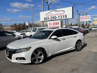 Used 2019 Honda Accord TOURING Pearl White / FULLY LOADED / LEATHER / COOLED SEATS / SUNROOF for sale in Mississauga, ON
