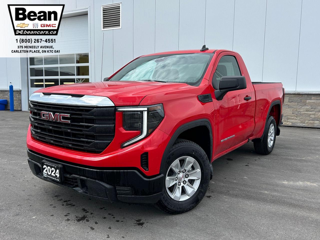 New 2024 GMC Sierra 1500 Pro 2.7L 4CYL WITH REMOTE ENTRY, HITCH GUIDANCE, HD REAR VISION CAMERA, EZ LIFT TAILGATE for sale in Carleton Place, ON