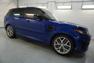 Used 2016 Land Rover Range Rover Sport SVR | DEALER MAINTAINED | CERTIFIED | 550 HP | WHITE & BLACK INTERIOR for sale in Milton, ON