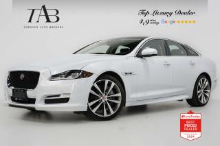 This Beautiful 2018 Jaguar XJ R-Sport is a local Ontario vehicle that blends elegant design, refined performance, and advanced technology. The XJ R-Sport offers dynamic driving dynamics, with precise steering, agile handling, and strong braking performance.

Key Features Includes:

- R-Sport 
- Navigation
- Bluetooth
- Backup Camera
- Panoramic Sunroof
- Meridian Surround Sound System
- Sirius XM Radio
- Heated Steering Wheel
- Front and Rear Heated Seats
- Front and Rear Ventilated Seats
- Cruise Control
- Collision Avoidance
- Blind Spot monitor
- 20" Alloy Wheels 

NOW OFFERING 3 MONTH DEFERRED FINANCING PAYMENTS ON APPROVED CREDIT. 

Looking for a top-rated pre-owned luxury car dealership in the GTA? Look no further than Toronto Auto Brokers (TAB)! Were proud to have won multiple awards, including the 2023 GTA Top Choice Luxury Pre Owned Dealership Award, 2023 CarGurus Top Rated Dealer, 2024 CBRB Dealer Award, the Canadian Choice Award 2024,the 2024 BNS Award, the 2023 Three Best Rated Dealer Award, and many more!

With 30 years of experience serving the Greater Toronto Area, TAB is a respected and trusted name in the pre-owned luxury car industry. Our 30,000 sq.Ft indoor showroom is home to a wide range of luxury vehicles from top brands like BMW, Mercedes-Benz, Audi, Porsche, Land Rover, Jaguar, Aston Martin, Bentley, Maserati, and more. And we dont just serve the GTA, were proud to offer our services to all cities in Canada, including Vancouver, Montreal, Calgary, Edmonton, Winnipeg, Saskatchewan, Halifax, and more.

At TAB, were committed to providing a no-pressure environment and honest work ethics. As a family-owned and operated business, we treat every customer like family and ensure that every interaction is a positive one. Come experience the TAB Lifestyle at its truest form, luxury car buying has never been more enjoyable and exciting!

We offer a variety of services to make your purchase experience as easy and stress-free as possible. From competitive and simple financing and leasing options to extended warranties, aftermarket services, and full history reports on every vehicle, we have everything you need to make an informed decision. We welcome every trade, even if youre just looking to sell your car without buying, and when it comes to financing or leasing, we offer same day approvals, with access to over 50 lenders, including all of the banks in Canada. Feel free to check out your own Equifax credit score without affecting your credit score, simply click on the Equifax tab above and see if you qualify.

So if youre looking for a luxury pre-owned car dealership in Toronto, look no further than TAB! We proudly serve the GTA, including Toronto, Etobicoke, Woodbridge, North York, York Region, Vaughan, Thornhill, Richmond Hill, Mississauga, Scarborough, Markham, Oshawa, Peteborough, Hamilton, Newmarket, Orangeville, Aurora, Brantford, Barrie, Kitchener, Niagara Falls, Oakville, Cambridge, Kitchener, Waterloo, Guelph, London, Windsor, Orillia, Pickering, Ajax, Whitby, Durham, Cobourg, Belleville, Kingston, Ottawa, Montreal, Vancouver, Winnipeg, Calgary, Edmonton, Regina, Halifax, and more.

Call us today or visit our website to learn more about our inventory and services. And remember, all prices exclude applicable taxes and licensing, and vehicles can be certified at an additional cost of $799.

Reviews:
  * Jaguar XJ owners tend to rave about unique, luxurious interior appointments, graceful and unique styling, the performance and sound of the XJs largely supercharged powerplant offerings, and a great sense of quality and attention to detail. The premium stereo systems, comfortable seats, and a gorgeous blend of power and comfort were all highly rated. Ditto the all-season performance from AWD-equipped models. Source: autoTRADER.ca