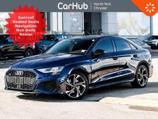 Used 2023 Audi A3 Sedan Progressiv Sunroof Navi Front Heated Seats Back-Up Camera for sale in Thornhill, ON