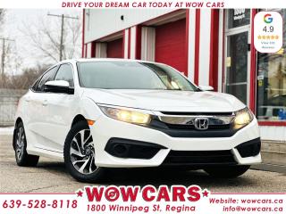 2018 Honda Civic EX includes: <br/> Odometer: 54,760km <br/> Sale Price: $26,998+taxes <br/> Financing Available  <br/> WOW Factors:-  <br/> -Certified and mechanical inspection  <br/> -Clean Carfax <br/> <br/>  <br/> Highlight Features:- <br/> -Honda Sensing Package <br/> Collision Mitigation Braking System <br/> Forward Collision Warning <br/> Lane Departure Warning <br/> Road Departure Mitigation System <br/> -Sunroof <br/> -Remote Start <br/> -Heated Seats <br/> -Alloy Wheels <br/> -Backup-Camera <br/> -Side Camera <br/> -Cruise Control and much more. <br/> <br/>  <br/> Financing Available  <br/> Welcome to WOW CARS Family! <br/> Our prior most priority is the satisfaction of the customers in each aspect. We deal with the sale/purchase of pre-owned Cars, SUVs, VANs, and Trucks. Our main values are Truth, Transparency, and Believe. <br/> <br/>  <br/> Visit WOW CARS Today at 1800 Winnipeg Street Regina, SK S4P1G2, or give us a call at (639) 528-8II8. <br/>