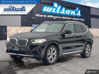 Used 2022 BMW X3 xDrive30i AWD, Leather, Navi, Heated Steering + Seats, Bluetooth, Rear Camera, New Tires & Brakes! for sale in Guelph, ON