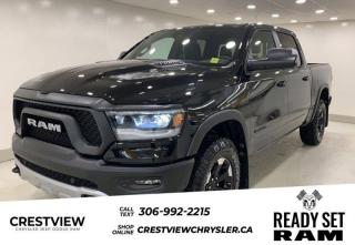 1500 REBEL CREW CAB 4X4 ( 144. Check out this vehicles pictures, features, options and specs, and let us know if you have any questions. Helping find the perfect vehicle FOR YOU is our only priority.P.S...Sometimes texting is easier. Text (or call) 306-994-7040 for fast answers at your fingertips!This Ram 1500 delivers a Gas/Electric V-8 5.7 L/345 engine powering this Automatic transmission. WHEELS: 18 X 8 PAINTED MID-GLOSS BLACK, TRANSMISSION: 8-SPEED AUTOMATIC, TRAILER TOW GROUP.* This Ram 1500 Features the Following Options *QUICK ORDER PACKAGE 27W REBEL , TRAILER BRAKE CONTROL, RED/BLACK, CLOTH/VINYL BUCKET SEATS, REAR WHEELHOUSE LINERS, RADIO: UCONNECT 5W NAV W/12.0 DISPLAY, MONOTONE PAINT, LEVEL 2 EQUIPMENT GROUP, ENGINE: 5.7L HEMI VVT V8 W/MDS & ETORQUE, DIAMOND BLACK CRYSTAL PEARLCOAT, COMFORT & CONVENIENCE GROUP.* Visit Us Today *Stop by Crestview Chrysler (Capital) located at 601 Albert St, Regina, SK S4R2P4 for a quick visit and a great vehicle!