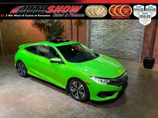 <strong>*** LOCAL ENERGY GREEN TURBO CIVIC COUPE!! *** SUNROOF, HEATED SEATS, REMOTE START!! *** ADAPTIVE CRUISE, 7 INCH TOUCHSCREEN, CARPLAY & ANDROID AUTO, LANE KEEP ASSIST!! *** </strong>Local vehicle purchased new at Forman Honda in and meticulously serviced at Birchwood Honda in Winnipeg! If a fun, sporty, eye-catching coupe is what youre after, look no further! Finished in Energy Green with a modern two-tone black and gray interior, this coupe is a real catch! Filled with cutting-edge tech and factory upgrades like a Big <strong>SUNROOF</strong>......<strong>HEATED SEATS</strong>......<strong>REMOTE START</strong>......<strong>ADAPTIVE CRUISE CONTROL</strong>......<strong>7 INCH MULTIMEDIA TOUCHSCREEN </strong>w/ Apple CarPlay & Android Auto......Push-Button Ignition......Backup Camera......<strong>KEYLESS ENTRY</strong>......Remote Trunk Release......<strong>LANE WATCH CAMERA</strong> (displays video of cars side, anytime the turn signal is activated!) Leather-Wrapped Sport Wheel w/ Media & Cruise Controls......Honda Safety Tech w/ Forward Collision Mitigation......Lane Departure Mitigation......Active Brake Assist......<strong>LANE KEEP ASSIST</strong>......Vehicle Traction & Stability Assist......<strong>LED </strong>Marker Lights......<strong>FOG LIGHTS</strong>......Sport Colour-Matched Mirrors, Handles & Rear Deck Lid Spoiler......Sleek 2-Tone Black & Gray Interior......Massive Trunk w/ Tons of Storage Space!......Power Convenience Package (Windows, Locks, Mirrors)......Economical & Sporty <strong>1.5L TURBO I4 ENGINE</strong>......Automatic Transmission......Beautiful <strong>17 INCH BLACK & MACHINED ALLOYS </strong>w/ All Season Tires!!<br /><br />This Turbo Coupe comes with two sets of Keys & Fobs and a fresh detail! Low kms (just 66,000!), now sale priced at just $25,600 with Financing & Extended Warranty available!!<br /><br /><br />Will accept trades. Please call (204)560-6287 or View at 3165 McGillivray Blvd. (Conveniently located two minutes West from Costco at corner of Kenaston and McGillivray Blvd.)<br /><br />In addition to this please view our complete inventory of used <a href=\https://www.autoshowwinnipeg.com/used-trucks-winnipeg/\>trucks</a>, used <a href=\https://www.autoshowwinnipeg.com/used-cars-winnipeg/\>SUVs</a>, used <a href=\https://www.autoshowwinnipeg.com/used-cars-winnipeg/\>Vans</a>, used <a href=\https://www.autoshowwinnipeg.com/new-used-rvs-winnipeg/\>RVs</a>, and used <a href=\https://www.autoshowwinnipeg.com/used-cars-winnipeg/\>Cars</a> in Winnipeg on our website: <a href=\https://www.autoshowwinnipeg.com/\>WWW.AUTOSHOWWINNIPEG.COM</a><br /><br />Complete comprehensive warranty is available for this vehicle. Please ask for warranty option details. All advertised prices and payments plus taxes (where applicable).<br /><br />Winnipeg, MB - Manitoba Dealer Permit # 4908