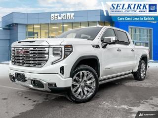 <b>Leather Seats,  Cooled Seats,  Bose Premium Audio,  Wireless Charging,  Heated Rear Seats!</b><br> <br> <br> <br>  No matter where you’re heading or what tasks need tackling, there’s a premium and capable Sierra 1500 that’s perfect for you. <br> <br>This 2024 GMC Sierra 1500 stands out in the midsize pickup truck segment, with bold proportions that create a commanding stance on and off road. Next level comfort and technology is paired with its outstanding performance and capability. Inside, the Sierra 1500 supports you through rough terrain with expertly designed seats and robust suspension. This amazing 2024 Sierra 1500 is ready for whatever.<br> <br> This white frost tricoat Crew Cab 4X4 pickup   has a 10 speed automatic transmission and is powered by a  420HP 6.2L 8 Cylinder Engine.<br> <br> Our Sierra 1500s trim level is Denali. This premium GMC Sierra 1500 Denali comes fully loaded with perforated leather seats and authentic open-pore wood trim, exclusive exterior styling, unique aluminum wheels, plus a massive 13.4 inch touchscreen display that features wireless Apple CarPlay and Android Auto, a premium 7-speaker Bose audio system, SiriusXM, and a 4G LTE hotspot. Additionally, this stunning pickup truck also features heated and cooled front seats and heated second row seats, a spray-in bedliner, wireless device charging, IntelliBeam LED headlights, remote engine start, forward collision warning and lane keep assist, a trailer-tow package with hitch guidance, LED cargo area lighting, ultrasonic parking sensors, an HD surround vision camera plus so much more! This vehicle has been upgraded with the following features: Leather Seats,  Cooled Seats,  Bose Premium Audio,  Wireless Charging,  Heated Rear Seats,  Aluminum Wheels,  Remote Start. <br><br> <br>To apply right now for financing use this link : <a href=https://www.selkirkchevrolet.com/pre-qualify-for-financing/ target=_blank>https://www.selkirkchevrolet.com/pre-qualify-for-financing/</a><br><br> <br/> Weve discounted this vehicle $4092. See dealer for details. <br> <br>Selkirk Chevrolet Buick GMC Ltd carries an impressive selection of new and pre-owned cars, crossovers and SUVs. No matter what vehicle you might have in mind, weve got the perfect fit for you. If youre looking to lease your next vehicle or finance it, we have competitive specials for you. We also have an extensive collection of quality pre-owned and certified vehicles at affordable prices. Winnipeg GMC, Chevrolet and Buick shoppers can visit us in Selkirk for all their automotive needs today! We are located at 1010 MANITOBA AVE SELKIRK, MB R1A 3T7 or via phone at 204-482-1010.<br> Come by and check out our fleet of 80+ used cars and trucks and 190+ new cars and trucks for sale in Selkirk.  o~o