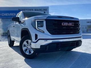 <br> <br> <br> <br> <br>This 2024 GMC Sierra 1500 stands out in the midsize pickup truck segment, with bold proportions that create a commanding stance on and off road. Next level comfort and technology is paired with its outstanding performance and capability. Inside, the Sierra 1500 supports you through rough terrain with expertly designed seats and robust suspension. This amazing 2024 Sierra 1500 is ready for whatever.<br> <br> This summit white Regular Cab 4X4 pickup has an automatic transmission and is powered by a 310HP 2.7L 4 Cylinder Engine.<br> <br> Our Sierra 1500s trim level is Pro. This GMC Sierra 1500 Pro comes with some excellent features such as a 7 inch touchscreen display with Apple CarPlay and Android Auto, wireless streaming audio, cruise control and easy to clean rubber floors. Additionally, this pickup truck also comes with a locking tailgate, a rear vision camera, StabiliTrak, air conditioning and teen driver technology. This vehicle has been upgraded with the following features: Apple Carplay, Android Auto, Cruise Control, Rear View Camera, Touch Screen, Streaming Audio, Teen Driver, Locking Tailgate. <br><br> <br/><br>Contact our Sales Department today by: <br><br>Phone: 1 (306) 882-2691 <br><br>Text: 1-306-800-5376 <br><br>- Want to trade your vehicle? Make the drive and well have it professionally appraised, for FREE! <br><br>- Financing available! Onsite credit specialists on hand to serve you! <br><br>- Apply online for financing! <br><br>- Professional, courteous, and friendly staff are ready to help you get into your dream ride! <br><br>- Call today to book your test drive! <br><br>- HUGE selection of new GMC, Buick and Chevy Vehicles! <br><br>- Fully equipped service shop with GM certified technicians <br><br>- Full Service Quick Lube Bay! Drive up. Drive in. Drive out! <br><br>- Best Oil Change in Saskatchewan! <br><br>- Oil changes for all makes and models including GMC, Buick, Chevrolet, Ford, Dodge, Ram, Kia, Toyota, Hyundai, Honda, Chrysler, Jeep, Audi, BMW, and more! <br><br>- Rosetowns ONLY Quick Lube Oil Change! <br><br>- 24/7 Touchless car wash <br><br>- Fully stocked parts department featuring a large line of in-stock winter tires! <br> <br><br><br>Rosetown Mainline Motor Products, also known as Mainline Motors is the ORIGINAL King Of Trucks, featuring Chevy Silverado, GMC Sierra, Buick Enclave, Chevy Traverse, Chevy Equinox, Chevy Cruze, GMC Acadia, GMC Terrain, and pre-owned Chevy, GMC, Buick, Ford, Dodge, Ram, and more, proudly serving Saskatchewan. As part of the Mainline Automotive Group of Dealerships in Western Canada, we are also committed to servicing customers anywhere in Western Canada! We have a huge selection of cars, trucks, and crossover SUVs, so if youre looking for your next new GMC, Buick, Chevrolet or any brand on a used vehicle, dont hesitate to contact us online, give us a call at 1 (306) 882-2691 or swing by our dealership at 506 Hyw 7 W in Rosetown, Saskatchewan. We look forward to getting you rolling in your next new or used vehicle! <br> <br><br><br>* Vehicles may not be exactly as shown. Contact dealer for specific model photos. Pricing and availability subject to change. All pricing is cash price including fees. Taxes to be paid by the purchaser. While great effort is made to ensure the accuracy of the information on this site, errors do occur so please verify information with a customer service rep. This is easily done by calling us at 1 (306) 882-2691 or by visiting us at the dealership. <br><br> Come by and check out our fleet of 70+ used cars and trucks and 130+ new cars and trucks for sale in Rosetown. o~o