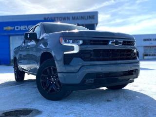 <br> <br> With a bold profile and distinctive stance, this 2024 Silverado turns heads and makes a statement on the jobsite, out in town or wherever life leads you. <br> <br>This 2024 Chevrolet Silverado 1500 stands out in the midsize pickup truck segment, with bold proportions that create a commanding stance on and off road. Next level comfort and technology is paired with its outstanding performance and capability. Inside, the Silverado 1500 supports you through rough terrain with expertly designed seats and robust suspension. This amazing 2024 Silverado 1500 is ready for whatever.<br> <br> This slate grey metallic Crew Cab 4X4 pickup has an automatic transmission and is powered by a 420HP 6.2L 8 Cylinder Engine.<br> <br> Our Silverado 1500s trim level is RST. This 1500 RST comes with Silverardos legendary capability and was made to be a stylish daily pickup truck that has the perfect amount of essential equipment. This incredible truck comes loaded with blacked out exterior accents, body colored bumpers, Chevrolets Premium Infotainment 3 system thats paired with a larger touchscreen display, wireless Apple CarPlay and Android Auto, 4G LTE hotspot and SiriusXM. Additional features include LED front fog lights, remote engine start, an EZ Lift tailgate, unique aluminum wheels, a power driver seat, forward collision warning with automatic braking, intellibeam headlights, dual-zone climate control, lane keep assist, Teen Driver technology, a trailer hitch and a HD rear view camera. This vehicle has been upgraded with the following features: Fog Lights, Aluminum Wheels, Remote Start, Ez Lift Tailgate, Forward Collision Alert, Lane Keep Assist, Android Auto, Apple Carplay, Teen Driver, Tow Hitch, Touchscreen, Intellibeam, Power Seat, Climate Control. <br><br> <br/><br>Contact our Sales Department today by: <br><br>Phone: 1 (306) 882-2691 <br><br>Text: 1-306-800-5376 <br><br>- Want to trade your vehicle? Make the drive and well have it professionally appraised, for FREE! <br><br>- Financing available! Onsite credit specialists on hand to serve you! <br><br>- Apply online for financing! <br><br>- Professional, courteous, and friendly staff are ready to help you get into your dream ride! <br><br>- Call today to book your test drive! <br><br>- HUGE selection of new GMC, Buick and Chevy Vehicles! <br><br>- Fully equipped service shop with GM certified technicians <br><br>- Full Service Quick Lube Bay! Drive up. Drive in. Drive out! <br><br>- Best Oil Change in Saskatchewan! <br><br>- Oil changes for all makes and models including GMC, Buick, Chevrolet, Ford, Dodge, Ram, Kia, Toyota, Hyundai, Honda, Chrysler, Jeep, Audi, BMW, and more! <br><br>- Rosetowns ONLY Quick Lube Oil Change! <br><br>- 24/7 Touchless car wash <br><br>- Fully stocked parts department featuring a large line of in-stock winter tires! <br> <br><br><br>Rosetown Mainline Motor Products, also known as Mainline Motors is the ORIGINAL King Of Trucks, featuring Chevy Silverado, GMC Sierra, Buick Enclave, Chevy Traverse, Chevy Equinox, Chevy Cruze, GMC Acadia, GMC Terrain, and pre-owned Chevy, GMC, Buick, Ford, Dodge, Ram, and more, proudly serving Saskatchewan. As part of the Mainline Automotive Group of Dealerships in Western Canada, we are also committed to servicing customers anywhere in Western Canada! We have a huge selection of cars, trucks, and crossover SUVs, so if youre looking for your next new GMC, Buick, Chevrolet or any brand on a used vehicle, dont hesitate to contact us online, give us a call at 1 (306) 882-2691 or swing by our dealership at 506 Hyw 7 W in Rosetown, Saskatchewan. We look forward to getting you rolling in your next new or used vehicle! <br> <br><br><br>* Vehicles may not be exactly as shown. Contact dealer for specific model photos. Pricing and availability subject to change. All pricing is cash price including fees. Taxes to be paid by the purchaser. While great effort is made to ensure the accuracy of the information on this site, errors do occur so please verify information with a customer service rep. This is easily done by calling us at 1 (306) 882-2691 or by visiting us at the dealership. <br><br> Come by and check out our fleet of 70+ used cars and trucks and 130+ new cars and trucks for sale in Rosetown. o~o