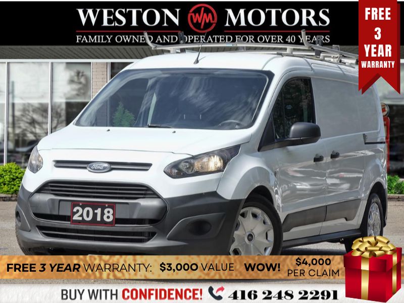 2018 Ford Transit Connect XL*DUAL DOORS*SHELVING*ROOF RACK*REVCAM!!!**