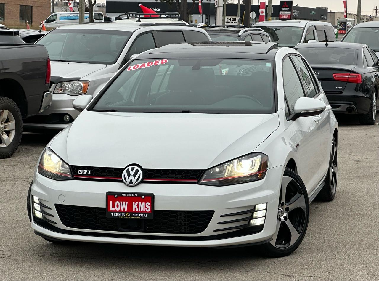 WoW LOOK AT THIS BEAUTY 🤩 <br><div>
2015 VOLKSWAGEN GOLF GTI DSG AUTOBAHN! IN STOCK CONDITION WITH NO MODIFICATIONS. TOP OF THE LINE 🔝 TOO MANY OPTIONS TO LIST. 

ONLY 124,000 KMs 

# THIS CAR LOOKS, RUNS, DRIVES, SMELLS & SOUNDS AMAZING YOU MUST COME CHECK IT IN PERSON. ONE OF THE CLEANEST OUT THERE! 

# BEING SOLD CERTIFIED WITH SAFETY CERTIFICATE INCLUDED IN THE PRICE! 

# NEVER BEEN INTO ACCIDENT IT HAS A CLEAN CARFAX! 

•NEW BRAKES JUST INSTALLED
•BRAND NEW SET OF TIRES JUST INSTALLED 
•2 SETS OF KEY LESS ENTRY 🔑

📌COMES FULLY CERTIFIED ( SAFETY ) INCLUDED WITH MULTIPLE POINTS INSPECTION ALONG WITH CARFAX HISTORY REPORT. 

📌ALL OUR CERTIFIED VEHICLES HAVE INCLUDED WARRANTY 

PRICE + TAX NO EXTRA OR HIDDEN FEES.

PLEASE CONTACT US TO ARRANGE YOUR APPOINTMENT FOR VIEWING AND TEST DRIVE. 

TERMINAL MOTORS 
1421 Speers Rd, Oakville, ON L6L 2X5&nbsp;</div>