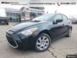 Compare at $21630 - Our Price is just $21000! <br> <br>   Enjoy Toyotas historic quality in the European styled 2020 Toyota Yaris. This  2020 Toyota Yaris is for sale today in Manotick. <br> <br>Just because you want great fuel economy doesnt mean your ride has to be boring. This 2020 Toyota Yaris is a breath of fresh air in the subcompact segment thanks to its sharp lines and modern design. Comfortable and responsive when needed, there isnt much thats missing from the perfectly packaged Toyota Yaris. When your weekends are as free as your spirit, the 2020 Yaris is your go-to ride. This  hatchback has 40,570 kms. Its  black in colour  . It has an automatic transmission and is powered by a  106HP 1.5L 4 Cylinder Engine. <br> <br>To apply right now for financing use this link : <a href=https://CreditOnline.dealertrack.ca/Web/Default.aspx?Token=3206df1a-492e-4453-9f18-918b5245c510&Lang=en target=_blank>https://CreditOnline.dealertrack.ca/Web/Default.aspx?Token=3206df1a-492e-4453-9f18-918b5245c510&Lang=en</a><br><br> <br/><br> Buy this vehicle now for the lowest weekly payment of <b>$80.25</b> with $0 down for 84 months @ 9.99% APR O.A.C. ( Plus applicable taxes -  and licensing fees   ).  See dealer for details. <br> <br>If youre looking for a Dodge, Ram, Jeep, and Chrysler dealership in Ottawa that always goes above and beyond for you, visit Myers Manotick Dodge today! Were more than just great cars. We provide the kind of world-class Dodge service experience near Kanata that will make you a Myers customer for life. And with fabulous perks like extended service hours, our 30-day tire price guarantee, the Myers No Charge Engine/Transmission for Life program, and complimentary shuttle service, its no wonder were a top choice for drivers everywhere. Get more with Myers! <br>*LIFETIME ENGINE TRANSMISSION WARRANTY NOT AVAILABLE ON VEHICLES WITH KMS EXCEEDING 140,000KM, VEHICLES 8 YEARS & OLDER, OR HIGHLINE BRAND VEHICLE(eg. BMW, INFINITI. CADILLAC, LEXUS...)<br> Come by and check out our fleet of 40+ used cars and trucks and 100+ new cars and trucks for sale in Manotick.  o~o
