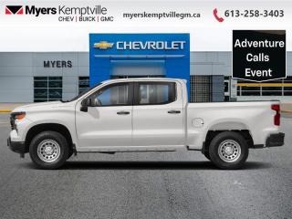 <b>20 inch Aluminum Wheels, Max Trailering Package, Safety Package!</b><br> <br> <br> <br>At Myers, we believe in giving our customers the power of choice. When you choose to shop with a Myers Auto Group dealership, you dont just have access to one inventory, youve got the purchasing power of an entire auto group behind you!<br> <br>  With a bold profile and distinctive stance, this 2024 Silverado turns heads and makes a statement on the jobsite, out in town or wherever life leads you. <br> <br>This 2024 Chevrolet Silverado 1500 stands out in the midsize pickup truck segment, with bold proportions that create a commanding stance on and off road. Next level comfort and technology is paired with its outstanding performance and capability. Inside, the Silverado 1500 supports you through rough terrain with expertly designed seats and robust suspension. This amazing 2024 Silverado 1500 is ready for whatever.<br> <br> This summit white Crew Cab 4X4 pickup   has an automatic transmission and is powered by a  355HP 5.3L 8 Cylinder Engine.<br> <br> Our Silverado 1500s trim level is RST. This 1500 RST comes with Silverardos legendary capability and was made to be a stylish daily pickup truck that has the perfect amount of essential equipment. This incredible truck comes loaded with blacked out exterior accents, body colored bumpers, Chevrolets Premium Infotainment 3 system thats paired with a larger touchscreen display, wireless Apple CarPlay and Android Auto, 4G LTE hotspot and SiriusXM. Additional features include LED front fog lights, remote engine start, an EZ Lift tailgate, unique aluminum wheels, a power driver seat, forward collision warning with automatic braking, intellibeam headlights, dual-zone climate control, lane keep assist, Teen Driver technology, a trailer hitch and a HD rear view camera. This vehicle has been upgraded with the following features: 20 Inch Aluminum Wheels, Max Trailering Package, Safety Package. <br><br> <br>To apply right now for financing use this link : <a href=https://www.myerskemptvillegm.ca/finance/ target=_blank>https://www.myerskemptvillegm.ca/finance/</a><br><br> <br/>    Incentives expire 2024-05-31.  See dealer for details. <br> <br>Your journey to better driving experiences begins in our inventory, where youll find a stunning selection of brand-new Chevrolet, Buick, and GMC models. If youre looking to get additional luxuries at a wallet-friendly price, dont just pick pre-owned -- choose from our selection of over 300 Myers Approved used vehicles! Our incredible sales team will match you with the car, truck, or SUV thats got everything youre looking for, and much more. o~o