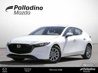 <b>Adaptive Cruise Control,  Heated Steering Wheel,  Climate Control,  Lane Keep Assist,  Collision Mitigation!</b><br> <br> <br> <br>  Every consideration has been made so this Mazda feels as if it were built just for you. <br> <br>Like all Mazdas, this 2024 Mazda3 was built with one thing in mind: You. Born from the obsession with creating beautiful vehicles and expressed through a design language called Kodo: which means Soul of Motion Mazda aimed to capture movement, even while standing still. Stepping inside its elegant and airy cabin, youll feel right at home with ultra comfortable seats, a perfectly positioned steering wheel, and top-notch technology for the modern era.<br> <br> This snowflake white pearl hatchback  has an automatic transmission and is powered by a  2.5L I4 16V GDI DOHC engine.<br> <br> Our Mazda3s trim level is GS. This GS trim steps things up with adaptive cruise control, dual-zone climate control and automatic high beams, along with other standard features like a heated steering wheel with heated seats, Apple CarPlay and Android Auto. Safety features also include lane keeping assist with lane departure warning, blind spot monitoring with rear cross traffic alert, forward collision mitigation, and a rearview camera. This vehicle has been upgraded with the following features: Adaptive Cruise Control,  Heated Steering Wheel,  Climate Control,  Lane Keep Assist,  Collision Mitigation,  Heated Seats,  Apple Carplay. <br><br> <br>To apply right now for financing use this link : <a href=https://www.palladinomazda.ca/finance/ target=_blank>https://www.palladinomazda.ca/finance/</a><br><br> <br/>    Incentives expire 2024-04-30.  See dealer for details. <br> <br>Palladino Mazda in Sudbury Ontario is your ultimate resource for new Mazda vehicles and used Mazda vehicles. We not only offer our clients a large selection of top quality, affordable Mazda models, but we do so with uncompromising customer service and professionalism. We takes pride in representing one of Canadas premier automotive brands. Mazda models lead the way in terms of affordability, reliability, performance, and fuel efficiency.<br> Come by and check out our fleet of 80+ used cars and trucks and 80+ new cars and trucks for sale in Sudbury.  o~o