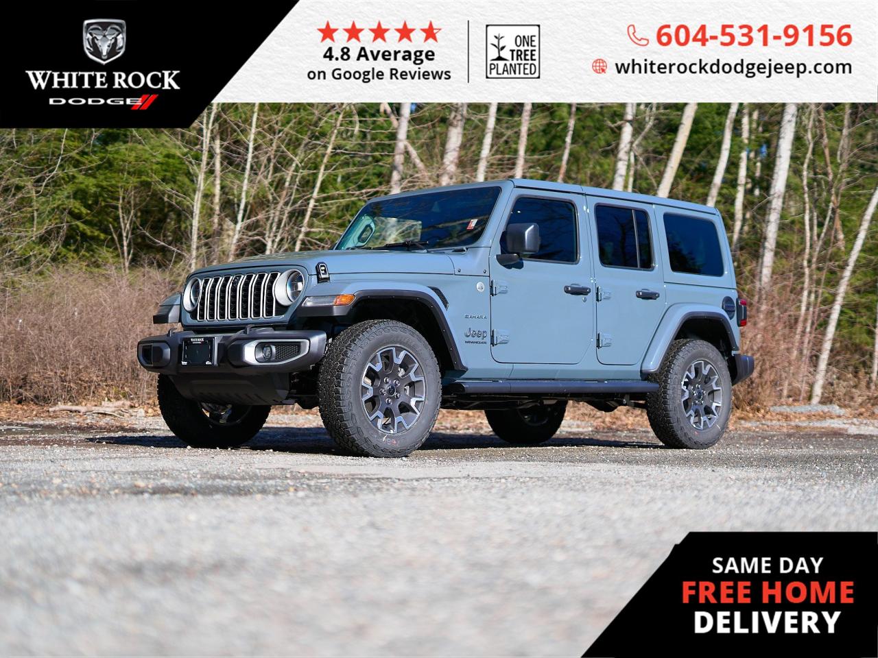 Elevate Your Adventure: AUTOMATIC TEMPERATURE CONTROL, HEATED DOOR MIRRORS, ELECTRONIC STABILITY, CONVERTIBLE HARD TOP. Discover the epitome of rugged luxury with the 2024 Jeep Wrangler Sahara.<p><p>Coated in a sophisticated exterior, the Jeep Wrangler Sahara is the quintessential off-road companion that doesnt skimp on comfort. Inside, the black interior welcomes you with a refined atmosphere, complete with AUTOMATIC TEMPERATURE CONTROL to keep you comfortable in any climate. As you take the wheel, the HEATED DOOR MIRRORS provide clear visibility during those chilly mornings.<p><p>The ELECTRONIC STABILITY feature ensures a confident and controlled drive, whether youre navigating city streets or conquering untamed trails. And when the urge to feel the wind arises, the CONVERTIBLE HARD TOP allows you to transform your vehicle, offering an open-air experience that is second to none.<p><p>Additional highlights include the BRAKE ASSIST for added safety, FULLY AUTOMATIC HEADLIGHTS for seamless transitions from day to night, and the INTEGRATED ROLL-OVER PROTECTION, ensuring peace of mind on every journey.<p><p>Powered by a 2.0L 4cyl engine paired with an 8-Speed Automatic Transmission, this 4x4 Wrangler Sahara is designed for those who demand performance and efficiency. Ready for any expedition, this Jeep invites you to embrace the spirit of adventure with every drive. Find this exceptional vehicle with Stock Number: R137100 at White Rock Dodge, where the journey to your next adventure begins.