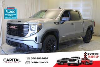 This 2024 GMC Sierra 1500 in Sterling Metallic is equipped with 4WD and Turbocharged Diesel I6 3.0L/183 engine.The Next Generation Sierra redefines what it means to drive a pickup. The redesigned for 2019 Sierra 1500 boasts all-new proportions with a larger cargo box and cabin. It also shaves weight over the 2018 model through the use of a lighter boxed steel frame and extensive use of aluminum in the hood, tailgate, and doors.To help improve the hitching and towing experience, the available ProGrade Trailering System combines intelligent technologies to offer an in-vehicle Trailering App, a companion to trailering features in the myGMC app and multiple high-definition camera views.GMC has altered the pickup landscape with groundbreaking innovation that includes features such as available Rear Camera Mirror and available Multicolour Heads-Up Display that puts key vehicle information low on the windshield. Innovative safety features such as HD Surround Vision and Lane Change Alert with Side Blind Zone alert will also help you feel confident and in control in the Next Generation Seirra.Key features of the Sierra Elevation include: Monochromatic look with black grille and vertical recovery hooks, 20 gloss black painted-aluminum wheels, Available x31 Off-Road package with integrated dual exhaust and all-terrain tires, Keyless open and start, and LED cargo box lighting.Check out this vehicles pictures, features, options and specs, and let us know if you have any questions. Helping find the perfect vehicle FOR YOU is our only priority.P.S...Sometimes texting is easier. Text (or call) 306-988-7738 for fast answers at your fingertips!Dealer License #914248Disclaimer: All prices are plus taxes & include all cash credits & loyalties. See dealer for Details.