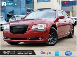 3.6L 6 CYLINDER ENGINE, LEATHER, WINTER TIRES, BLUETOOTH, KEYLESS ENTRY, CRUISE CONTROL & MUCH MORE! <br/> <br/>  <br/> This unit has minor hail damage! <br/> <br/>  <br/> Just Arrived 2014 Chrysler 300 Touring Maroon has 221,487 KM on it. 3.6L 6 Cylinder Engine engine, Rear Wheel Drive, Automatic transmission, 5 Seater passengers, on special price for $10,900.00. <br/> <br/>  <br/> Book your appointment today for Test Drive. We offer contactless Test drives & Virtual Walkarounds. Stock Number: 23314 <br/> <br/>  <br/> Diamond Motors has built a reputation for serving you, our customers. Being honest and selling quality pre-owned vehicles at competitive & affordable prices. Whenever you deal with us, you know you get to deal and speak directly with the owners. This means unique personalized customer service to meet all your needs. No high-pressure sales tactics, only upfront advice. <br/> <br/>  <br/> Why choose us? <br/>  <br/> Certified Pre-Owned Vehicles <br/> Family Owned & Operated <br/> Finance Available <br/> Extended Warranty <br/> Vehicles Priced to Sell <br/> No Pressure Environment <br/> Inspection & Carfax Report <br/> Professionally Detailed Vehicles <br/> Full Disclosure Guaranteed <br/> AMVIC Licensed <br/> BBB Accredited Business <br/> CarGurus Top-rated Dealer 2022 <br/> <br/>  <br/> Phone to schedule an appointment @ 587-444-3300 or simply browse our inventory online www.diamondmotors.ca or come and see us at our location at <br/> 3403 93 street NW, Edmonton, T6E 6A4 <br/> <br/>  <br/> To view the rest of our inventory: <br/> www.diamondmotors.ca/inventory <br/> <br/>  <br/> All vehicle features must be confirmed by the buyer before purchase to confirm accuracy. All vehicles have an inspection work order and accompanying Mechanical fitness assessment. All vehicles will also have a Carproof report to confirm vehicle history, accident history, salvage or stolen status, and jurisdiction report. <br/>