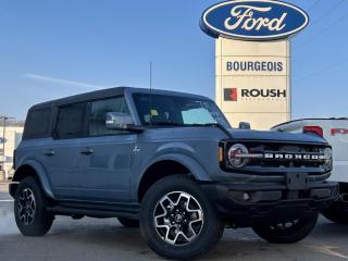 <b>Leather Seats, 360-Degree Camera, Wireless Charging, Navigation, Heated Steering Wheel!</b><br> <br> <br> <br>  With cool retro-styling, innovative features and impressive off-road capability, this legendary 2024 Ford Bronco has very little to prove. <br> <br>With a nostalgia-inducing design along with remarkable on-road driving manners with supreme off-road capability, this 2024 Ford Bronco is indeed a jack of all trades and masters every one of them. Durable build materials and functional engineering coupled with modern day infotainment and driver assistive features ensure that this iconic vehicle takes on whatever you can throw at it. Want an SUV that can genuinely do it all and look good while at it? Look no further than this 2024 Ford Bronco!<br> <br> This azure gray metallic tricoat SUV  has a 10 speed automatic transmission and is powered by a  315HP 2.7L V6 Cylinder Engine.<br> <br> Our Broncos trim level is Outer Banks. This Bronco Outer Banks takes things to a whole new level, with polished aluminum wheels, body colored fender flares, door handles and power heated side mirrors, along with LED headlights with high beam assist, front fog lights, and upgraded LED brake lights. This rugged off-roader also treats you with amazing comfort and connectivity features that include heated front seats, remote engine start, dual-zone climate control, front and rear cupholders, and an upgraded infotainment system with Apple CarPlay, Android Auto, SiriusXM and inbuilt navigation, to get you back home from your off-road adventures. Road safety is assured thanks to a suite of systems including blind spot detection, pre-collision assist with pedestrian detection and cross-traffic alert, lane keeping assist with lane departure warning, rear parking sensors, and driver monitoring alert. Additional features include proximity keyless entry with push button start, trail control, trail turn assist, and so much more. This vehicle has been upgraded with the following features: Leather Seats, 360-degree Camera, Wireless Charging, Navigation, Heated Steering Wheel, 18 Aluminum Wheels, Adaptive Cruise Control. <br><br> View the original window sticker for this vehicle with this url <b><a href=http://www.windowsticker.forddirect.com/windowsticker.pdf?vin=1FMEE8BP3RLA10058 target=_blank>http://www.windowsticker.forddirect.com/windowsticker.pdf?vin=1FMEE8BP3RLA10058</a></b>.<br> <br>To apply right now for financing use this link : <a href=https://www.bourgeoismotors.com/credit-application/ target=_blank>https://www.bourgeoismotors.com/credit-application/</a><br><br> <br/> 4.99% financing for 84 months.  Incentives expire 2024-04-30.  See dealer for details. <br> <br>Discount on vehicle represents the Cash Purchase discount applicable and is inclusive of all non-stackable and stackable cash purchase discounts from Ford of Canada and Bourgeois Motors Ford and is offered in lieu of sub-vented lease or finance rates. To get details on current discounts applicable to this and other vehicles in our inventory for Lease and Finance customer, see a member of our team. </br></br>Discover a pressure-free buying experience at Bourgeois Motors Ford in Midland, Ontario, where integrity and family values drive our 78-year legacy. As a trusted, family-owned and operated dealership, we prioritize your comfort and satisfaction above all else. Our no pressure showroom is lead by a team who is passionate about understanding your needs and preferences. Located on the shores of Georgian Bay, our dealership offers more than just vehiclesits an experience rooted in community, trust and transparency. Trust us to provide personalized service, a diverse range of quality new Ford vehicles, and a seamless journey to finding your perfect car. Join our family at Bourgeois Motors Ford and let us redefine the way you shop for your next vehicle.<br> Come by and check out our fleet of 80+ used cars and trucks and 140+ new cars and trucks for sale in Midland.  o~o