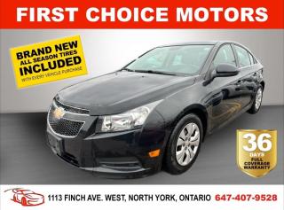 Welcome to First Choice Motors, the largest car dealership in Toronto of pre-owned cars, SUVs, and vans priced between $5000-$15,000. With an impressive inventory of over 300 vehicles in stock, we are dedicated to providing our customers with a vast selection of affordable and reliable options. <br><br>Were thrilled to offer a used 2014 Chevrolet Cruze LT, black color with 180,000km (STK#7060) This vehicle was $8990 NOW ON SALE FOR $7990. It is equipped with the following features:<br>- Automatic Transmission<br>- Bluetooth<br>- Reverse camera<br>- Power windows<br>- Power locks<br>- Power mirrors<br>- Air Conditioning<br><br>At First Choice Motors, we believe in providing quality vehicles that our customers can depend on. All our vehicles come with a 36-day FULL COVERAGE warranty. We also offer additional warranty options up to 5 years for our customers who want extra peace of mind.<br><br>Furthermore, all our vehicles are sold fully certified with brand new brakes rotors and pads, a fresh oil change, and brand new set of all-season tires installed & balanced. You can be confident that this car is in excellent condition and ready to hit the road.<br><br>At First Choice Motors, we believe that everyone deserves a chance to own a reliable and affordable vehicle. Thats why we offer financing options with low interest rates starting at 7.9% O.A.C. Were proud to approve all customers, including those with bad credit, no credit, students, and even 9 socials. Our finance team is dedicated to finding the best financing option for you and making the car buying process as smooth and stress-free as possible.<br><br>Our dealership is open 7 days a week to provide you with the best customer service possible. We carry the largest selection of used vehicles for sale under $9990 in all of Ontario. We stock over 300 cars, mostly Hyundai, Chevrolet, Mazda, Honda, Volkswagen, Toyota, Ford, Dodge, Kia, Mitsubishi, Acura, Lexus, and more. With our ongoing sale, you can find your dream car at a price you can afford. Come visit us today and experience why we are the best choice for your next used car purchase!<br><br>All prices exclude a $10 OMVIC fee, license plates & registration  and ONTARIO HST (13%)
