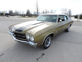 Used 1970 Chevrolet Chevelle SS 396 CI 4-Speed Super Original Canadian Car for sale in Gorrie, ON