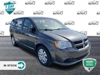 Odometer is 12435 kilometers below market average!

Granite Crystal Metallic Clearcoat 2016 Dodge Grand Caravan 4D Passenger Van Pentastar 3.6L V6 VVT 6-Speed Automatic FWD 17 Wheel Covers, 17 x 6.5 Steel Wheels, 3rd row seats: split-bench, 4 Speakers, ABS brakes, Block heater, Bumpers: body-colour, Cloth Bucket Seats, Drivers Seat Mounted Armrest, Dual front impact airbags, Dual front side impact airbags, Electronic Stability Control, Front Bucket Seats, Heated door mirrors, Power door mirrors, Power steering, Power windows, Quick Order Package 29E Canada Value Package, Radio: 130 AM/FM/CD, Reclining 3rd row seat, Remote keyless entry, Speed control, Steering wheel mounted audio controls, Steering Wheel-Mounted Audio Controls, Tachometer, Telescoping steering wheel, Tilt steering wheel, Trip computer.<p> </p>

<h4>VALUE+ CERTIFIED PRE-OWNED VEHICLE</h4>

<p>36-point Provincial Safety Inspection<br />
172-point inspection combined mechanical, aesthetic, functional inspection including a vehicle report card<br />
Warranty: 30 Days or 1500 KMS on mechanical safety-related items and extended plans are available<br />
Complimentary CARFAX Vehicle History Report<br />
2X Provincial safety standard for tire tread depth<br />
2X Provincial safety standard for brake pad thickness<br />
7 Day Money Back Guarantee*<br />
Market Value Report provided<br />
Complimentary 3 months SIRIUS XM satellite radio subscription on equipped vehicles<br />
Complimentary wash and vacuum<br />
Vehicle scanned for open recall notifications from manufacturer</p>

<p>SPECIAL NOTE: This vehicle is reserved for AutoIQs retail customers only. Please, No dealer calls. Errors & omissions excepted.</p>

<p>*As-traded, specialty or high-performance vehicles are excluded from the 7-Day Money Back Guarantee Program (including, but not limited to Ford Shelby, Ford mustang GT, Ford Raptor, Chevrolet Corvette, Camaro 2SS, Camaro ZL1, V-Series Cadillac, Dodge/Jeep SRT, Hyundai N Line, all electric models)</p>

<p>INSGMT</p>