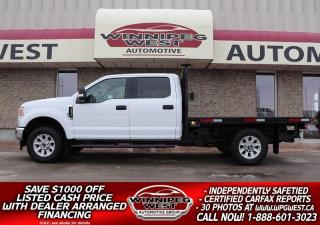 Used 2021 Ford F-350 XLT PREMIUM PKG, 6.2L V8 4X4, 9FT DECK, WORK READY for sale in Headingley, MB