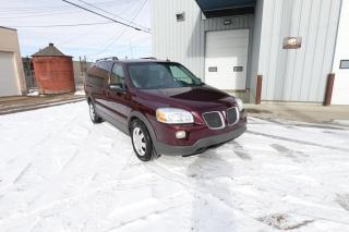 <p>2008 Pontiac Montana SV6, FWD, Auto Transmission, Leather trim interior, Very clean, No rust, No check engine light, drives very smoothly.</p>
<p>PRICE : $5999</p>
<p>PASS INSPECTION</p>
<p>FINANCE AVAILABLE</p>
<p>WARRANTY PACKAGE AVAILABLE</p>
<p> </p>