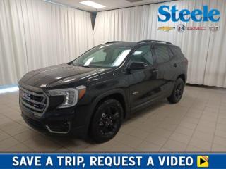 Carve out your own path with our 2024 GMC Terrain AT4 AWD that is a rugged machine with advanced capability and a compelling Ebony Twilight Metallic design! Motivated by a TurboCharged 1.5 Litre 4 Cylinder delivering 175hp to a 9 Speed Automatic transmission with a dedicated Off-Road mode. This All Wheel Drive SUV is eager for action with that on board, and it scores approximately 8.4L/100km on the highway. You can enjoy enhanced style with our Terrain, which shows off gloss-black wheels, black chrome accents, a hands-free liftgate, a steel front skid plate, signature LED lighting, fog lamps, heated power mirrors, a sunroof, and roof rails. Get behind the wheel of our AT4 cabin, and youll discover premium details like heated leather power front seats with AT4 logos, a heated-wrapped steering wheel, dual-zone automatic climate control, keyless access/ignition, remote start, and an impressive array of infotainment technologies. Connecting is a breeze with an 8-inch touchscreen, WiFi compatibility, wireless Android Auto®/Apple CarPlay®, Bluetooth®, and a six-sound audio system. GMCs intelligent safety tech is standard, protecting you with blind-spot monitoring, adaptive cruise control, automatic braking, forward collision alert, an HD rearview camera, pedestrian detection, lane-keeping assistance, rear parking assistance, hill-descent control, and more. Get ready to do more daily with our dynamic Terrain AT4. Save this Page and Call for Availability. We Know You Will Enjoy Your Test Drive Towards Ownership! Metros Premier Credit Specialist Team Good/Bad/New Credit? Divorce? Self-Employed?