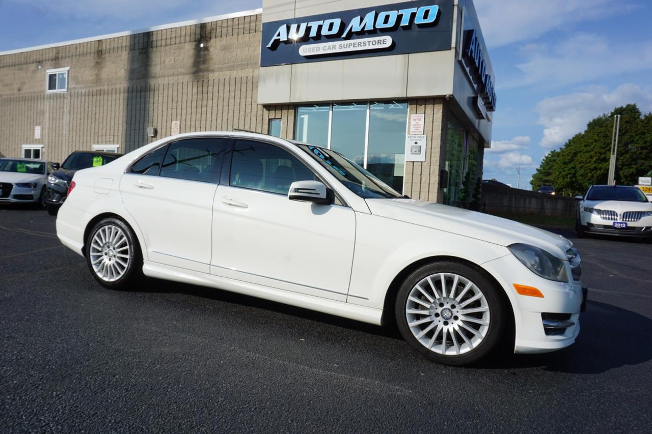 <div>*DETAILED SERVICE RECORDS*LOCAL ONATRIO CAR<span>*CERTIFIED</span><span>*GREAT CONDITIONS* Come check out this Beautiful AWD Mercedes Benz C 300 4MATIC. White on Black Leather Interior. Fully Equipped with all options: Bluetooth, Power Windows, Power Locks, Power Heated Mirrors, Auto Dimming Mirrors, CD, AC/ Dual Climate Control, Heated Seats, AC / Heat, Power Folding Mirrors, Keyless Entry, Alloys, Sunroof, Steering Mounted Controls, Dual Climate Controls, Sunroof, Side Turning Signals, Fog Lights, Dual Power Front Seats, ALL THE POWER OPTIONS!!!</span></div><pre><p><span>-------------------------------------------------</span><br /><span>Financing options are available start from 6.99% with $0 Down payment O.A.C.</span><br /><span>-------------------------------------------------</span><br /><span>SAFETY CERTIFICATION INCLUDED*** Vehicle comes with: Safety Certification, and Car Fax Report ALL INCLUDED!! At no extra cost to you!! Dont miss this opportunity to own a high-quality, pre-owned vehicle. </span><br /><span>-------------------------------------------------</span><br /><br /><span>Additionally, our vehicles qualify for up to 4 years of extended warranty. Please speak to your sales representative for more information.</span><br /><span>-------------------------------------------------</span><br /><span>We are open Monday to Saturday from 10am - 6pm, Sundays Closed.</span><br /><span>-------------------------------------------------</span><br /><br /><span>We also welcome trade-ins, with on-site buyers available to estimate your vehicle on the same day.</span><br /><span>-------------------------------------------------</span><br /><br /><span>Visit us at 3219 Harvester Road, Burlington, L7N 3N8 or call us at Nine O Five-281-2255 for more information.</span><br /><span>------------------------------------------------</span><br /><span>Check our inventory at www automotoinc ca</span><br /></p></pre>