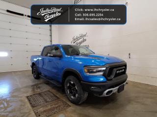 <b>Off-Road Suspension,  Aluminum Wheels,  Apple CarPlay,  Android Auto,  Fog Lamps!</b><br> <br>  On sale now! This vehicle was originally listed at $64995.  Weve marked it down to $59995. You save $5000.   Work, play, and adventure are what the 2022 Ram 1500 was designed to do. This  2022 Ram 1500 is for sale today in Indian Head. <br> <br>The 2022 Ram 1500 does more than dominate the North American truck scene, it redefines. The Ram 1500 delivers power and performance everywhere you need it, with a tech-forward cabin that is all about comfort and convenience. Loaded with best-in-class features, its easy to see why the Ram 1500 is so popular. With the most towing and hauling capability in a Ram 1500, as well as improved efficiency and exceptional capability, this truck has the grit to take on any task. This  sought after diesel Crew Cab 4X4 pickup  has 55,017 kms. Its  blue in colour  . It has a 8 speed automatic transmission and is powered by a  260HP 3.0L V6 Cylinder Engine. <br> <br> Our 1500s trim level is Rebel. Stepping up to this menacing Ram 1500 Rebel is a great choice as it comes packed with unique aluminum wheels, a performance off-road suspension, a leather steering wheel, LED lights, a power rear window and a larger Uconnect touchscreen thats bundled with Apple CarPlay, Android Auto, SiriusXM and streaming audio. Its rebellious nature continues with black-out exterior accents, power folding heated mirrors, a rear step bumper, forward collision warning with active braking, hill decent control, skid plates, proximity keyless entry, a useful rear view camera, towing equipment plus so much more. This vehicle has been upgraded with the following features: Off-road Suspension,  Aluminum Wheels,  Apple Carplay,  Android Auto,  Fog Lamps,  Proximity Key,  Siriusxm. <br> To view the original window sticker for this vehicle view this <a href=http://www.chrysler.com/hostd/windowsticker/getWindowStickerPdf.do?vin=1C6SRFLM4NN212997 target=_blank>http://www.chrysler.com/hostd/windowsticker/getWindowStickerPdf.do?vin=1C6SRFLM4NN212997</a>. <br/><br> <br>To apply right now for financing use this link : <a href=https://www.indianheadchrysler.com/finance/ target=_blank>https://www.indianheadchrysler.com/finance/</a><br><br> <br/><br>At Indian Head Chrysler Dodge Jeep Ram Ltd., we treat our customers like family. That is why we have some of the highest reviews in Saskatchewan for a car dealership!  Every used vehicle we sell comes with a limited lifetime warranty on covered components, as long as you keep up to date on all of your recommended maintenance. We even offer exclusive financing rates right at our dealership so you dont have to deal with the banks.
You can find us at 501 Johnston Ave in Indian Head, Saskatchewan-- visible from the TransCanada Highway and only 35 minutes east of Regina. Distance doesnt have to be an issue, ask us about our delivery options!

Call: 306.695.2254<br> Come by and check out our fleet of 30+ used cars and trucks and 80+ new cars and trucks for sale in Indian Head.  o~o
