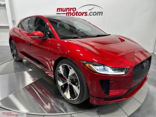 <div><span style=color:rgb( 13 , 13 , 13 )>The Future is Technology, Style, Luxury, & Performance.</span></div><div><br /></div><div><span style=color:rgb( 13 , 13 , 13 )>Vehicle Highlights Include: HSE Top Trim Package, Air Suspension, All-Wheel Drive, 22 Alloy Wheels with Carbon Fiber Accents, Driver Assistance Technology, Windsor Leather Seating, Front Performance Bucket Seats, Heated & Cooled Front Seats, Heated Rear Seats, Carbon Fiber Interior Accents, Panoramic Roof, Meridian Surround Sound System, Premium LED Auto Leveling Headlights, Regenerating Brakes, Mud Flaps, All-Weather Front Floor Mats, Window Tint, & Charging Cord.</span></div><div><br /></div><div><span style=color:rgb( 13 , 13 , 13 )>This stunning Exterior colour is named Firenze Red-Gloss Finish & the Interior has the Luxurious Light Oyster finish with Black Suede Headliner.The two colours paired together really are a Class Act. </span></div><div><br /></div><div><span style=color:rgb( 13 , 13 , 13 )>The I-Paces Electric Powertrain offers 394hp with a Single Speed Transmission along with All-Wheel Drive.The Range is good for +400kms at optimal capacity.</span></div><div><br /></div><div><span style=color:rgb( 13 , 13 , 13 )>Driver Assistance Technology Package include: Full Speed Adaptive Cruise Control, Automatic Emergency Braking, Lane Keep Steering Assist, 360 Degree Camera System, Semi Automatic Parking, BLIS Blind Spot Monitoring, Rear Cross Traffic Alert, Front & Rear Park Sensors, & Rearview Camera.</span></div><div><br /></div><div><span style=color:rgb( 13 , 13 , 13 )>Meridian Surround Sound System includes: 825 Watts, 15 Speakers, 16 Amplifier Channels, & Trified Technology (Concert Like Experience).</span></div><div><br /></div><div><span style=color:rgb( 13 , 13 , 13 )>Other notable features include: Windsor Leather Seating, NAV Navigation, HUD Heads Up Display, 18-Way Front Seats, MEM Memory Driver/Passenger Seats, Heated Leather Steering Wheel with Controls, Ambient Lighting, Power Tailgate, Touch Pro Duo, Interactive Driver Display, Drive Mode Select, Rain Sensing Wipers, Apple Carplay, Android Auto, Dual Zone Climate Control, Power Windows, Power Locks, Tilt/Telescopic Wheel, Keyless Start, Bluetooth, Universal Garage Door Opener, Rear Passenger HVAC Vents, Rear Cargo Cover, Actuated Limited Slip Differential, Automatic Headlights, LED Tail Lights, Power Folding Mirrors, Rear Spoiler, Rear Window Defog, & Retractable Door Handles.</span></div><div><br /></div><div><span style=color:rgb( 13 , 13 , 13 )>Take on the EV Driving Experience in Class with the Jaguar I-Pace.</span></div><div><br /></div><div><span style=color:rgb( 13 , 13 , 13 )>Comes with a Clean Carfax Report.</span>Come on down to Munro Motors & see this one for yourself, its in stock.We will look forward to seeing you real soon!</div><div><br /></div><div><br /></div><div><br /></div><div><br /></div><div>Carfax: https://vhr.carfax.ca/?id=3gkARtTiqQrj8SxGt7LPbKqRSn74NyEL</div><div><br /></div><div><br /></div><div><br /></div><div><span style=color:rgb( 51 , 51 , 51 )> Yes we take trade in vehicles. </span></div><div><span style=color:rgb( 51 , 51 , 51 )> </span></div><div><span style=color:rgb( 51 , 51 , 51 )> Check us out on youtube: </span><a href=https://www.youtube.com/user/MunroMotors1 style=color:rgb( 160 , 0 , 20 ) rel=nofollow>click here</a></div><div><span style=color:rgb( 51 , 51 , 51 )> </span></div><div><span style=color:rgb( 51 , 51 , 51 )> Like us on Facebook: </span><a href=https://www.facebook.com/munromotors/ rel=nofollow>https://www.facebook.com/munromotors/</a></div><div><span style=color:rgb( 51 , 51 , 51 )> </span></div><div><span style=color:rgb( 51 , 51 , 51 )> We are located in Brantford, Ontario; Telephone City and the hometown of hockey legend Wayne Gretzky. Formerly located in St. George, Ontario for ten years, we are still east of London, south of Cambridge, and west of Hamilton. In order to get our customers to come here, we have to have great prices and then when you get here, we have to have a great car in order to earn your business. </span></div><div><span style=color:rgb( 51 , 51 , 51 )> </span></div><div><span style=color:rgb( 51 , 51 , 51 )>Our business hours are Monday to Friday 10am to 5pm. We are closed on Saturdays and Sundays. </span></div><div><span style=color:rgb( 51 , 51 , 51 )> </span></div><div><span style=color:rgb( 51 , 51 , 51 )>At Munro Motors, we find unique vehicles and post our entire stock online in order to ensure that our vehicles find their happy home. </span></div><div><span style=color:rgb( 51 , 51 , 51 )> </span></div><div><span style=color:rgb( 51 , 51 , 51 )>To ensure our customers can get what they've always wanted, we offer financing services through TD Auto Finance, Desjardins, CIBC Auto Finance and Independent Leasing Companies on vehicles that are less than ten model years old and boats that are less than twenty-five model years old. </span></div><div><span style=color:rgb( 51 , 51 , 51 )> </span></div><div><span style=color:rgb( 51 , 51 , 51 )>We also offer warranty products through Lubrico and GVC warranties to ensure that your mechanical baby stays in tip-top condition. </span></div><div><span style=color:rgb( 51 , 51 , 51 )> </span></div><div><span style=color:rgb( 51 , 51 , 51 )>Because of our customer focused service we have been delivering vehicles to Switzerland, Finland, Rotterdam, Emo, Thunder Bay, Kapuskasing, Halifax, Sudbury, Sault Ste. Marie, Cornwall, Fort Francis, Kelowna, Montréal, Saskatchewan, Virginia, Newfoundland, Edmonton, Ottawa, Fredericton and Winnipeg, as well as Cambridge, Kitchener, Waterloo, Barrie, Windsor, London, Pickering, Peterborough, Oshawa, Sante Fe New Mexico, Blind River, the Greater Toronto Area, and even so far as the Czech Republic! </span></div><div><span style=color:rgb( 51 , 51 , 51 )> </span></div><div><span style=color:rgb( 51 , 51 , 51 )>All of our vehicles are hand-picked by the very knowledgeable owner, Andy Munro, who has been connecting people to their dreams for many years. </span></div><div><span style=color:rgb( 51 , 51 , 51 )> </span></div><div><span style=color:rgb( 51 , 51 , 51 )>Call Andy Munro at 1 (877) 738-8063 Munromotors.com </span></div><div><span style=color:rgb( 51 , 51 , 51 )> </span></div><div><span style=color:rgb( 51 , 51 , 51 )> Email: sales@munromotors.com </span></div><div><span style=color:rgb( 51 , 51 , 51 )> </span></div><div><span style=color:rgb( 51 , 51 , 51 )>Most of our vehicles are already reconditioned, saftied, etested and ready to drive home with you. </span></div><div><span style=color:rgb( 51 , 51 , 51 )> </span></div><div><span style=color:rgb( 51 , 51 , 51 )> Delivery is available. Ask for details </span></div><div><span style=color:rgb( 51 , 51 , 51 )> </span></div><div><span style=color:rgb( 51 , 51 , 51 )> All prices are subject to HST and licensing, no hidden fees. </span></div><div><span style=color:rgb( 51 , 51 , 51 )> </span></div><div><span style=color:rgb( 51 , 51 , 51 )>Financing is available for good credit and bruised credit. OAC as low as 7.99% for well qualified applicants. Ask us for details.</span></div>