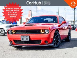 
This Dodge Challenger R/T has a powerful Regular Unleaded V-8 5.7 L/345 engine powering this Automatic transmission. WHEELS: 20 X 8 BLACK NOISE ALUMINUM, TRANSMISSION: 8-SPEED TORQUEFLITE AUTOMATIC -inc: Auto/Stick Automatic Transmission, 3.07 Rear Axle Ratio, Tip Start, Steering Wheel-Mounted Shift Control, Conventional Differential Rear Axle, Leather-Wrapped Shift Knob (STD), Our advertised prices are for consumers (i.e. end users) only.

Clean CARFAX! Not a former rental.

 

This Dodge Challenger R/T Comes Equipped with These Options 
Power Sunroof, Navigation, Black Fuel-Filler Door, Gloss Black IP Cluster Trim Rings, Black Rear Spoiler, Black Dodge Tail Lamp Badge, HEMI Blacktop Fender Badge, R/T Blacktop Badge, Black Grille w/Bezel, Challenger Blacktop Grille Badge ,Dodge Performance Pages, GPS Navigation, Heated Steering Wheel, 180-Amp Alternator, Front Heated Seats, Alpine Audio Group 506-Watt Amplifier, 9 Alpine Speakers & Subwoofer, Surround Sound, Window Grid Antenna, Voice Recorder, Valet Function, USB Mobile Projection, Trunk Rear Cargo Access, Trip Computer, Touring suspension. Auto On/Off Projector Beam Halogen Daytime Running Headlamps w/Delay-Off, Rain Detecting Variable Intermittent Wipers, 10-Way Power Driver Seat -inc: Power Height Adjustment, Fore/Aft Movement, Cushion Tilt, Manual Recline, Power 4-Way Lumbar Support and Manual Rear Seat Easy Entry, 2 12V DC Power Outlets, Apple CarPlay Capable, Cruise Control w/Steering Wheel Controls, Dual Zone Front Automatic Air Conditioning, Gauges -inc: Speedometer, Odometer, Oil Pressure, Engine Coolant Temp, Tachometer, Oil Temperature, Trip Odometer and Trip Computer, Google Android Auto, Hands-Free Communication w/Bluetooth, Media Hub w/2 USB & Aux Input Jack, Proximity Key For Doors And Push Button Start, Radio w/Seek-Scan, Clock, Speed Compensated Volume Control, Steering Wheel Controls, Voice Activation, Heated Steering Wheel, 180-Amp Alternator, Front Heated Seats, Radio Data System and Uconnect External Memory Control, Remote Start System, Sport Leather/Metal-Look Steering Wheel, Streaming Audio, Park Sense Rear Parking Sensors, Park View Back-Up Camera
Please note the window sticker features options the car had when new -- some modifications may have been made since then. Please confirm all options and features with your CarHub Product Advisor. 
Drive Happy with CarHub
*** All-inclusive, upfront prices -- no haggling, negotiations, pressure, or games

*** Purchase or lease a vehicle and receive a $1000 CarHub Rewards card for service

*** 3 day CarHub Exchange program available on most used vehicles. Details: www.caledonchrysler.ca/exchange-program/

*** 36 day CarHub Warranty on mechanical and safety issues and a complete car history report

*** Purchase this vehicle fully online on CarHub websites

 
Transparency StatementOnline prices and payments are for finance purchases -- please note there is a $750 finance/lease fee. Cash purchases for used vehicles have a $2,200 surcharge (the finance price + $2,200), however cash purchases for new vehicles only have tax and licensing extra -- no surcharge. NEW vehicles priced at over $100,000 including add-ons or accessories are subject to the additional federal luxury tax. While every effort is taken to avoid errors, technical or human error can occur, so please confirm vehicle features, options, materials, and other specs with your CarHub representative. This can easily be done by calling us or by visiting us at the dealership. CarHub used vehicles come standard with 1 key. If we receive more than one key from the previous owner, we include them with the vehicle. Additional keys may be purchased at the time of sale. Ask your Product Advisor for more details. Payments are only estimates derived from a standard term/rate on approved credit. Terms, rates and payments may vary. Prices, rates and payments are subject to change without notice. Please see our website for more details.