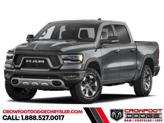 <b>Sunroof, Night Edition, Tubular Side Steps, Trailer Hitch!</b><br> <br> <br> <br>  Make light work of tough jobs in this 2024 Ram 1500, with exceptional towing, torque and payload capability. <br> <br>The Ram 1500s unmatched luxury transcends traditional pickups without compromising its capability. Loaded with best-in-class features, its easy to see why the Ram 1500 is so popular. With the most towing and hauling capability in a Ram 1500, as well as improved efficiency and exceptional capability, this truck has the grit to take on any task.<br> <br> This billet silv metallic Crew Cab 4X4 pickup   has an automatic transmission and is powered by a  395HP 5.7L 8 Cylinder Engine.<br> <br> Our 1500s trim level is Rebel. Bold and unapologetic, this Ram 1500 Rebel features beefy off-road suspension including Bilstein dampers, skid plates for underbody protection, gloss black wheels, front fog lamps, power-folding exterior mirrors with courtesy lamps, and black fender flares, with front bumper tow hooks. The standard features continue, with power-adjustable heated front seats with lumbar support, dual-zone climate control, power-adjustable pedals, deluxe sound insulation, and a leather-wrapped steering wheel. Connectivity is handled by an upgraded 8.4-inch display powered by Uconnect 5 with inbuilt navigation, mobile internet hotspot access, Apple CarPlay, Android Auto and SiriusXM streaming radio. Additional features include a power rear window with defrosting, class II towing equipment including a hitch, wiring harness and trailer sway control, heavy-duty suspension, cargo box lighting, and a locking tailgate. This vehicle has been upgraded with the following features: Sunroof, Night Edition, Tubular Side Steps, Trailer Hitch. <br><br> <br>To apply right now for financing use this link : <a href=https://www.crowfootdodgechrysler.com/tools/autoverify/finance.htm target=_blank>https://www.crowfootdodgechrysler.com/tools/autoverify/finance.htm</a><br><br> <br/>   <br> Buy this vehicle now for the lowest bi-weekly payment of <b>$530.45</b> with $0 down for 96 months @ 4.99% APR O.A.C. ( Plus GST  documentation fee    / Total Obligation of $110334  ).  Incentives expire 2024-02-29.  See dealer for details. <br> <br>We pride ourselves in consistently exceeding our customers expectations. Please dont hesitate to give us a call.<br> Come by and check out our fleet of 80+ used cars and trucks and 180+ new cars and trucks for sale in Calgary.  o~o