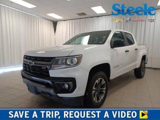 Well-equipped and completely capable, our 2021 Chevrolet Colorado Z71 Crew Cab 4X4 is reporting for duty in Summit White! Motivated by a 3.6 Litre V6 offering 308hp matched to an 8 Speed Automatic transmission. This trail-friendly Four Wheel Drive truck features off-road suspension, an automatic locking rear differential, and hill-descent control for confidence on tough terrain, and it scores approximately 9.8L/100km on the highway. Our Colorado makes its mark with a bold black Bowtie emblem on the grille plus projector-beam headlamps, fog lamps, alloy wheels, a spray-on bedliner, a corner step rear bumper, and a remote-locking EZ-Lift and Lower tailgate. Our Z71 cabin keeps you comfortable on your rugged journeys with cloth/leatherette heated front seats, rear under-seat storage, a leather heated steering wheel, cruise control, automatic climate control, and high-tech convenience from an 8-inch touchscreen, WiFi compatibility, Android Auto®, Apple CarPlay®, Bluetooth®, and a six-speaker audio system. Youre definitely in command of features like those! Chevrolet inspires you to travel in confidence thanks to safety features such as a rearview camera, ABS, StabiliTrak stability/traction controls, tire-pressure monitoring, and both seat-mounted and head-curtain airbags. With all that and more, our Colorado Z71 is always ready to come through in the clutch! Save this Page and Call for Availability. We Know You Will Enjoy Your Test Drive Towards Ownership! Steele Chevrolet Atlantic Canadas Premier Pre-Owned Super Center. Being a GM Certified Pre-Owned vehicle ensures this unit has been fully inspected fully detailed serviced up to date and brought up to Certified standards. Market value priced for immediate delivery and ready to roll so if this is your next new to your vehicle do not hesitate. Youve dealt with all the rest now get ready to deal with the BEST! Steele Chevrolet Buick GMC Cadillac (902) 434-4100 Metros Premier Credit Specialist Team Good/Bad/New Credit? Divorce? Self-Employed?