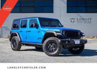 <p><strong><span style=font-family:Arial; font-size:18px;>Buckle up and prepare for an automotive journey like no other..</span></strong></p> <p><strong><span style=font-family:Arial; font-size:18px;>Langley Chrysler proudly presents the 2024 Jeep Wrangler Sport, an SUV that will redefine your driving experience..</span></strong> <br> This charismatic SUV is drenched in a brilliant Blue exterior that is not just a colour, but an expression of its vibrant personality.. The interior is a luxurious blend of comfort and style, adorned in a sleek Black.</p> <p><strong><span style=font-family:Arial; font-size:18px;>This Jeep Wrangler Sport is a symphony on wheels, with an 8-speed automatic transmission and a 2.0L 4cyl engine under its hood..</span></strong> <br> The engine hums a tune of power and performance, promising an exhilarating driving experience.. This brand-new vehicle has never been driven, waiting to embark on unforgettable journeys with its new owner.</p> <p><strong><span style=font-family:Arial; font-size:18px;>The Wrangler Sport is loaded with features that ensure your safety and comfort..</span></strong> <br> Traction control and ABS brakes keep you secure on the road, while the air conditioning and power steering make every ride a pleasure.. The vehicle also boasts a range of options like brake assist, delay-off headlights, driver vanity mirror and much more.</p> <p><strong><span style=font-family:Arial; font-size:18px;>The front fog lights cut through the haze, like a lighthouse guiding sailors home..</span></strong> <br> The fully automatic headlights are a beacon in the night, ensuring safe and secure travels.. The Jeep Wrangler Sport also offers integrated roll-over protection and an electronic stability system, standing as a testament to Jeeps commitment to safety.</p> <p><strong><span style=font-family:Arial; font-size:18px;>But dont just love your car, love buying it! At Langley Chrysler, we believe in making your purchase experience as enjoyable as the drive itself..</span></strong> <br> With the Wrangler Sport, youre not just buying an SUV; youre investing in a lifestyle.. As the sun sets, casting a golden hue, 
Your Wrangler awaits, shiny and new.</p> <p><strong><span style=font-family:Arial; font-size:18px;>A journey begins, a story unfolds,
In your Jeep Wrangler, bold and bold..</span></strong> <br> This Jeep Wrangler Sport is not just a vehicle; its a statement.. Its an experience.</p> <p><strong><span style=font-family:Arial; font-size:18px;>Its the start of a new chapter..</span></strong> <br> Experience it today at Langley Chrysler</p>Documentation Fee $968, Finance Placement $628, Safety & Convenience Warranty $699

<p>*All prices are net of all manufacturer incentives and/or rebates and are subject to change by the manufacturer without notice. All prices plus applicable taxes, applicable environmental recovery charges, documentation of $599 and full tank of fuel surcharge of $76 if a full tank is chosen.<br />Other items available that are not included in the above price:<br />Tire & Rim Protection and Key fob insurance starting from $599<br />Service contracts (extended warranties) for up to 7 years and 200,000 kms starting from $599<br />Custom vehicle accessory packages, mudflaps and deflectors, tire and rim packages, lift kits, exhaust kits and tonneau covers, canopies and much more that can be added to your payment at time of purchase<br />Undercoating, rust modules, and full protection packages starting from $199<br />Flexible life, disability and critical illness insurances to protect portions of or the entire length of vehicle loan?im?im<br />Financing Fee of $500 when applicable<br />Prices shown are determined using the largest available rebates and incentives and may not qualify for special APR finance offers. See dealer for details. This is a limited time offer.</p>